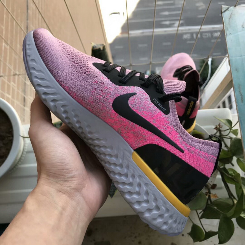 Super max Nike Epic React Flyknit Pink(98% Authentic quality)